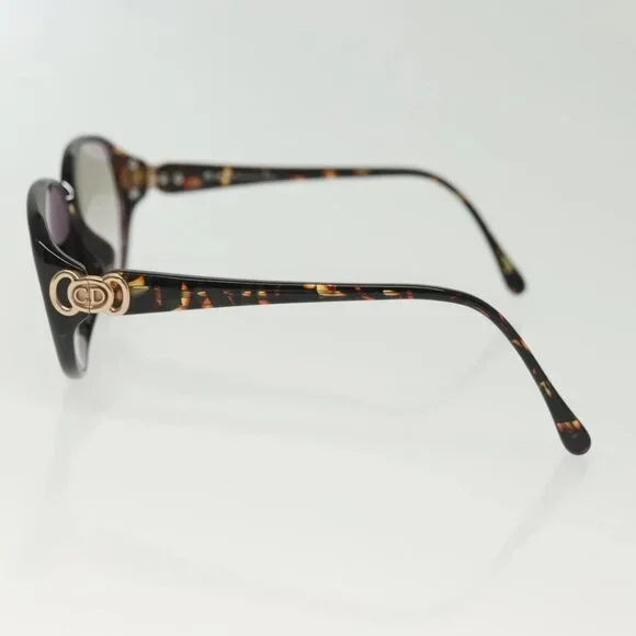 Christian Dior Sunglasses Plastic 2 Set Black Brown Auth BA5045
